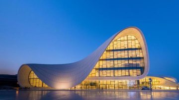 Heydar Aliyev Center in Baku, Azerbaijan by Zaha Hadid