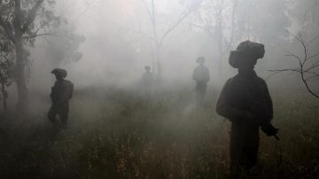 לוחמי חטיבת גולני במהלך פעילות בעוטף עזה, אפריל 2011