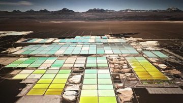 Lithium Mines #1, Salt Flats, Atacama Desert, Chile, by Edward Burtynsky