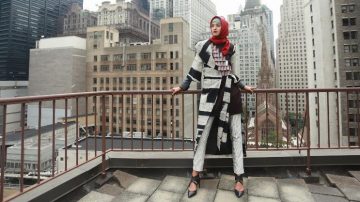 מערכת לבוש של דאין פלנגי לשבוע העיצוב בניו יורק