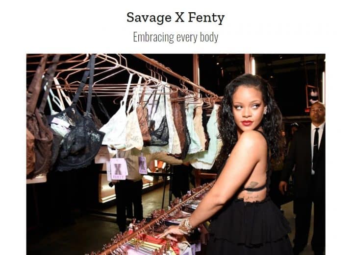 ריהאנה, Savage X Fenty
